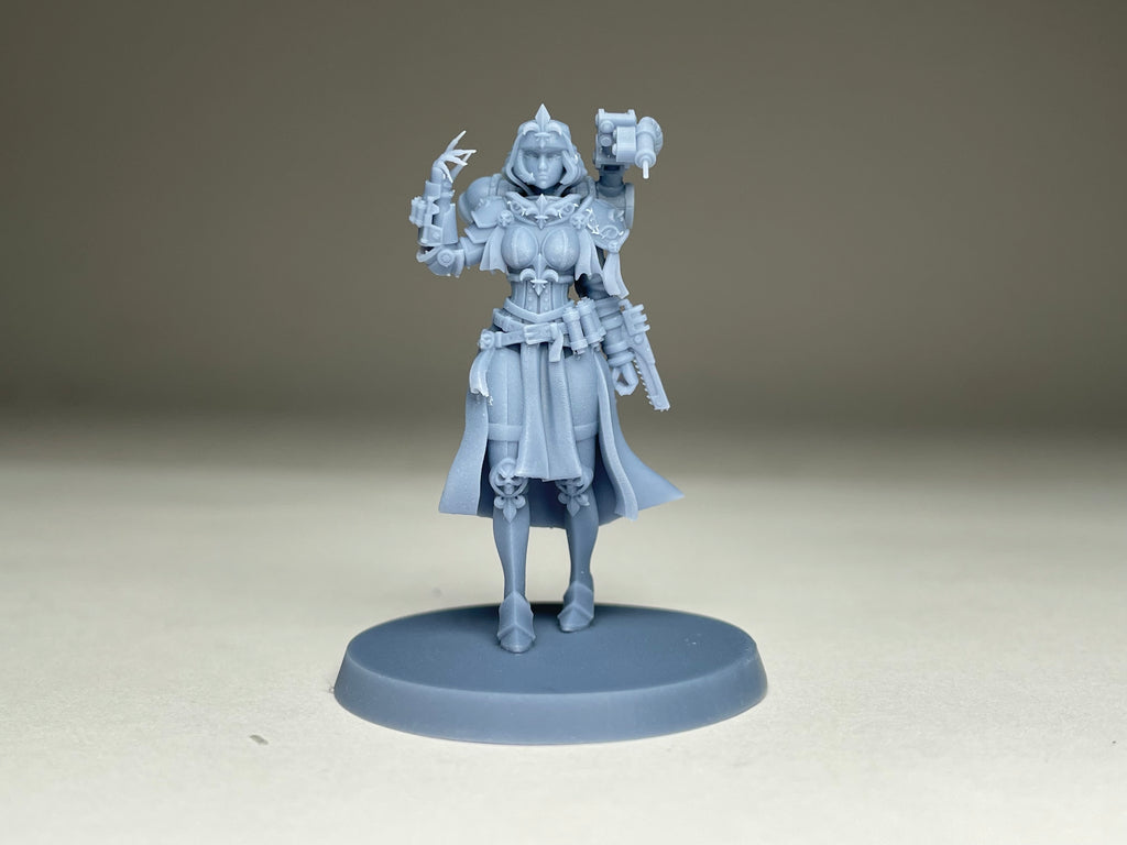 Space Nuns Hospitaller. 3D printed mini.