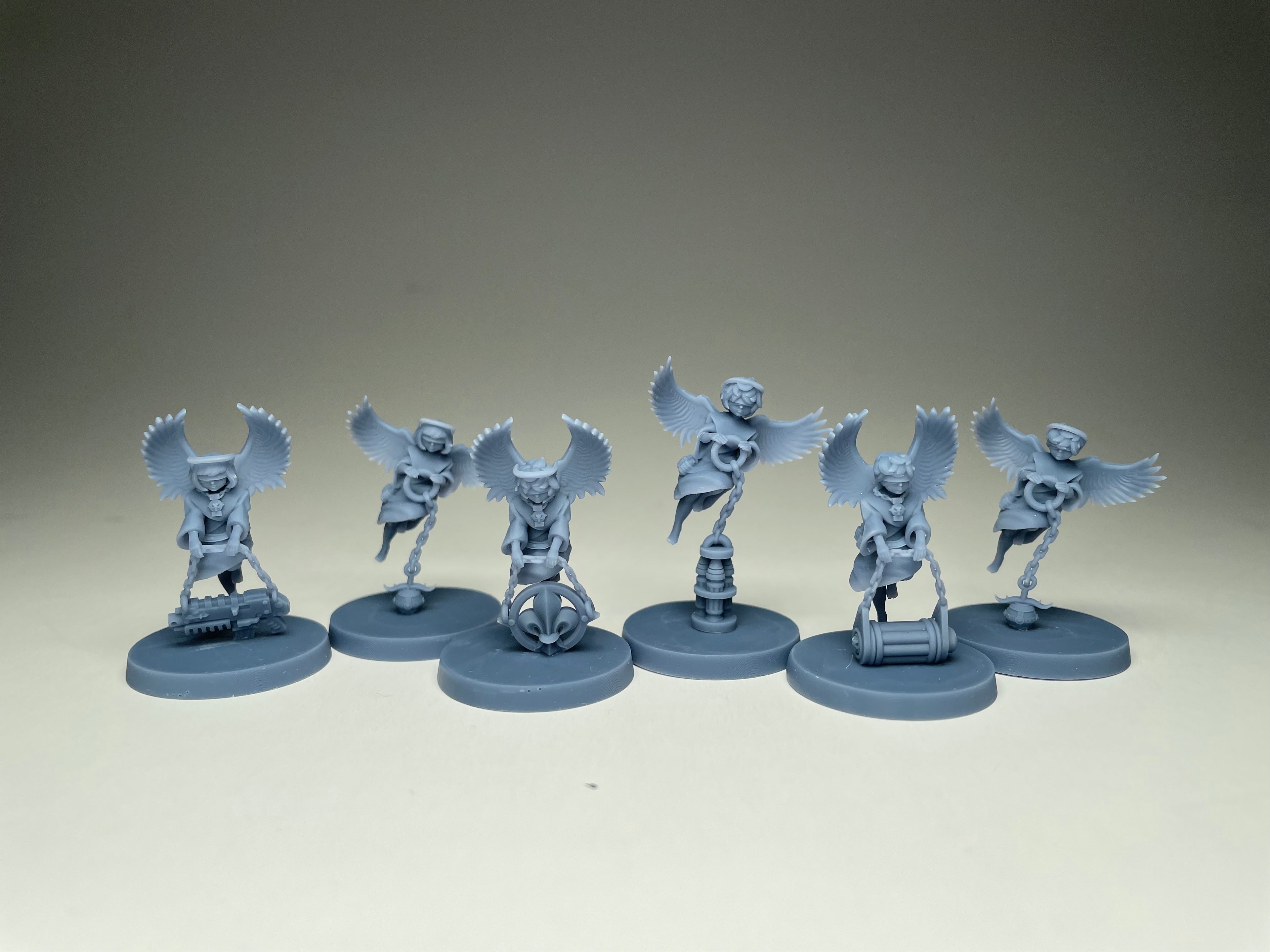 Space Nuns Cherubs. 3D printed minis.