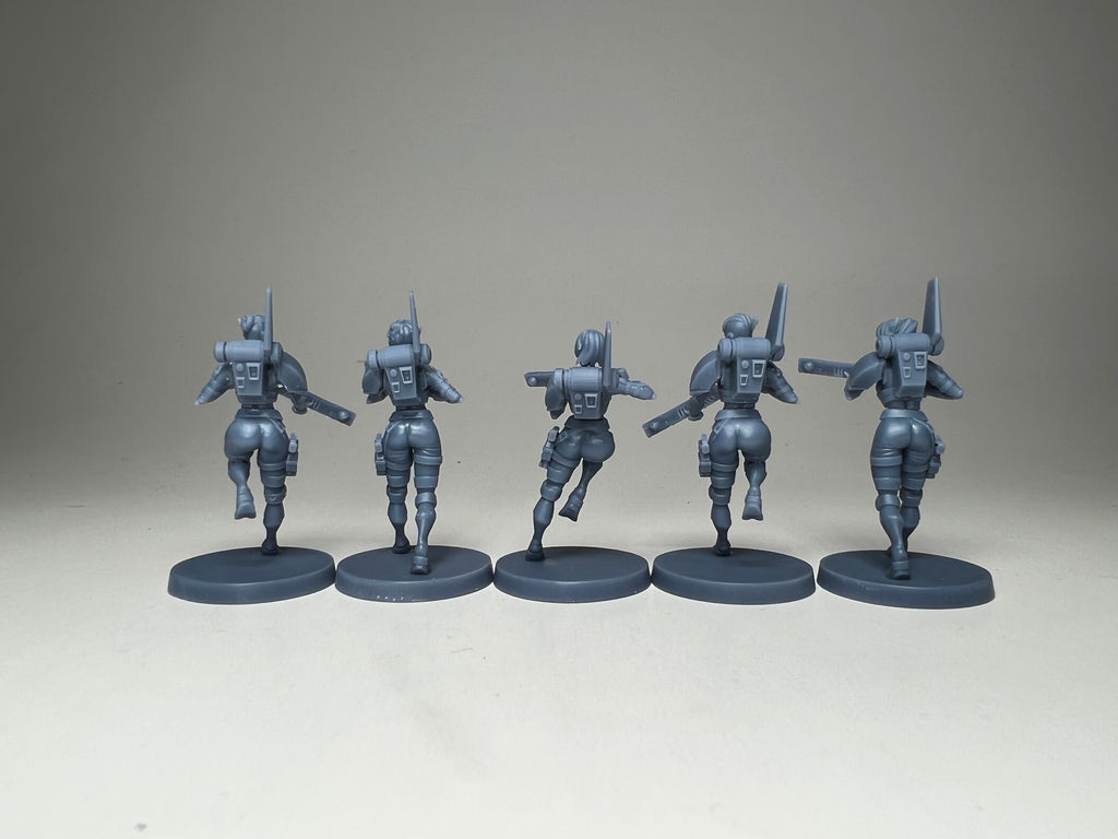 Greater Good Warriors. 3D printed mini.