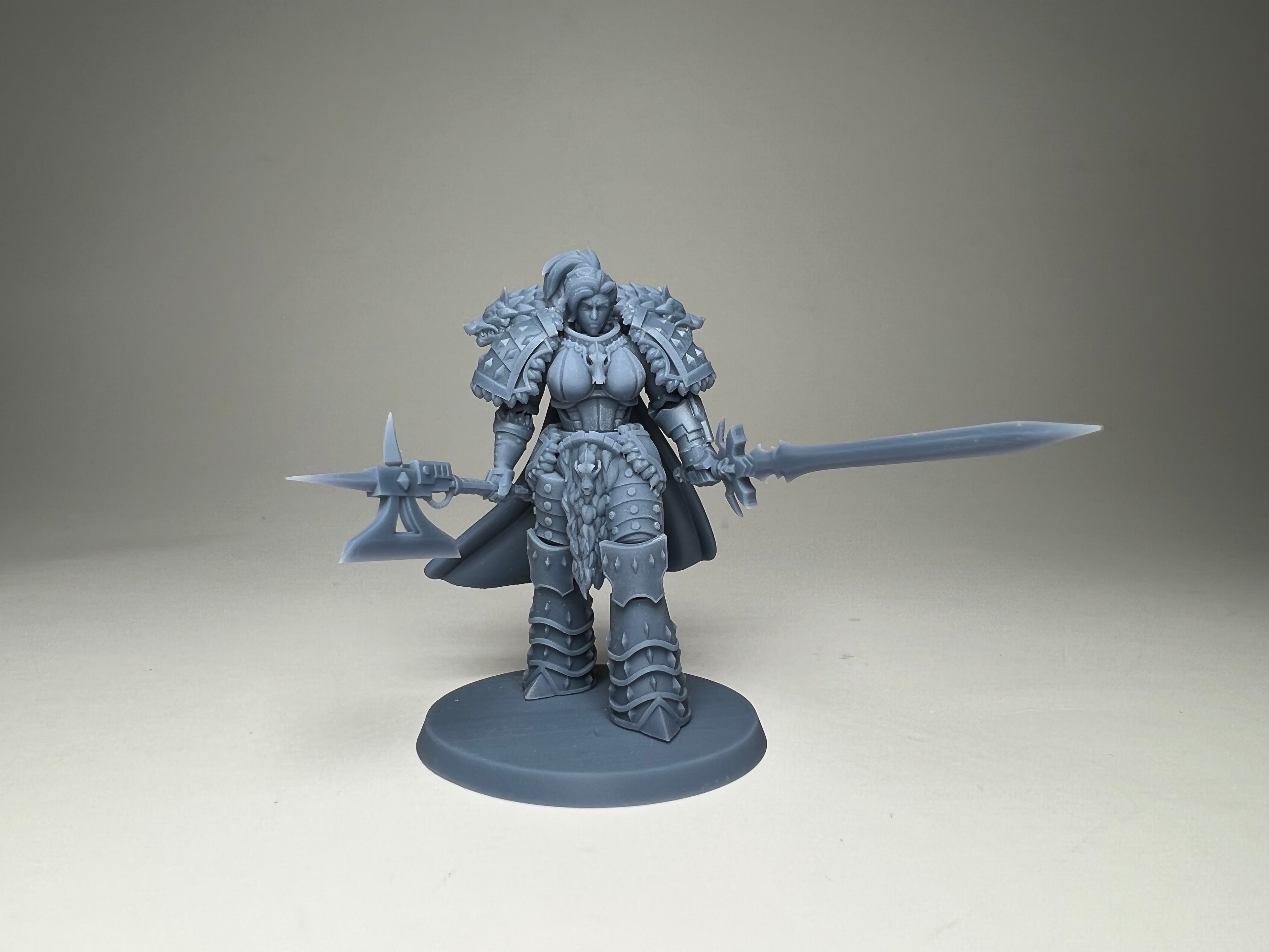 Matriarch Lady Freya. 3D printed mini.