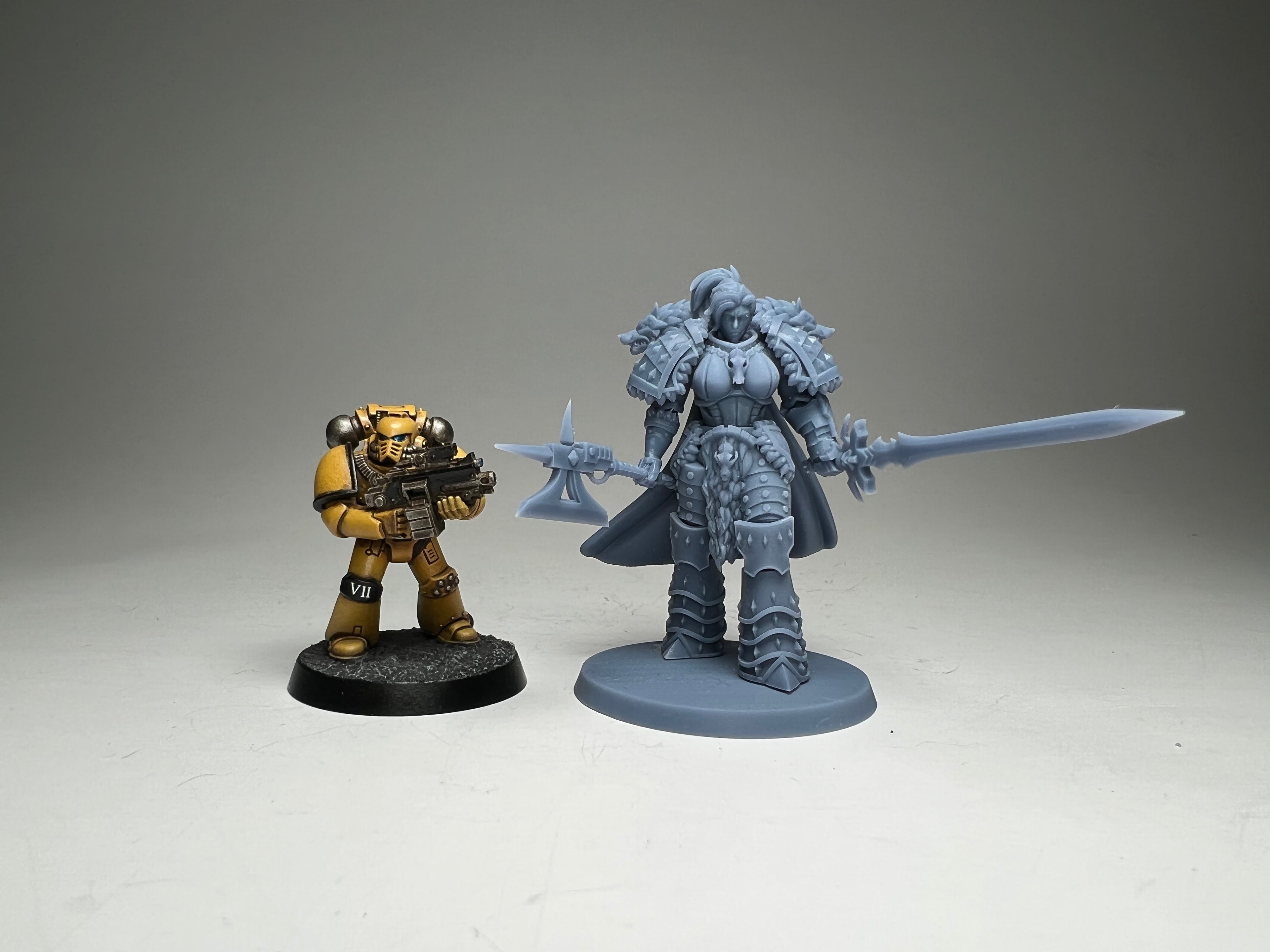 Matriarch Lady Freya. 3D printed mini.