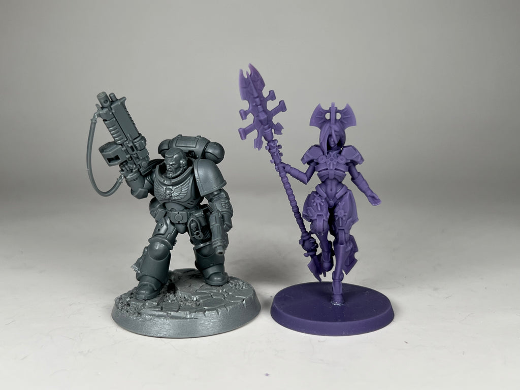 Space Robots Necrolord. 3D printed mini.