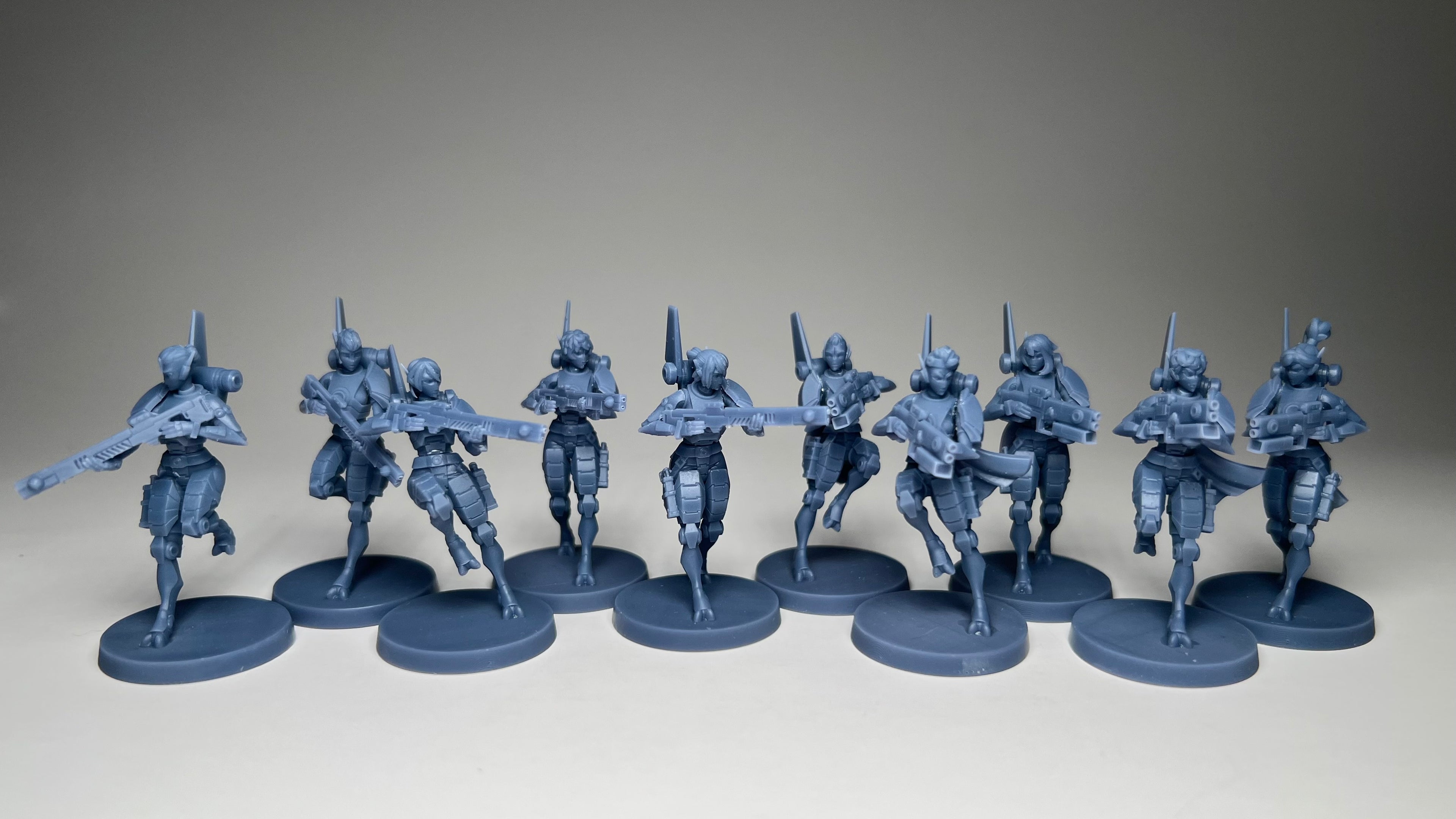 Greater Good Warriors. 3D printed mini.