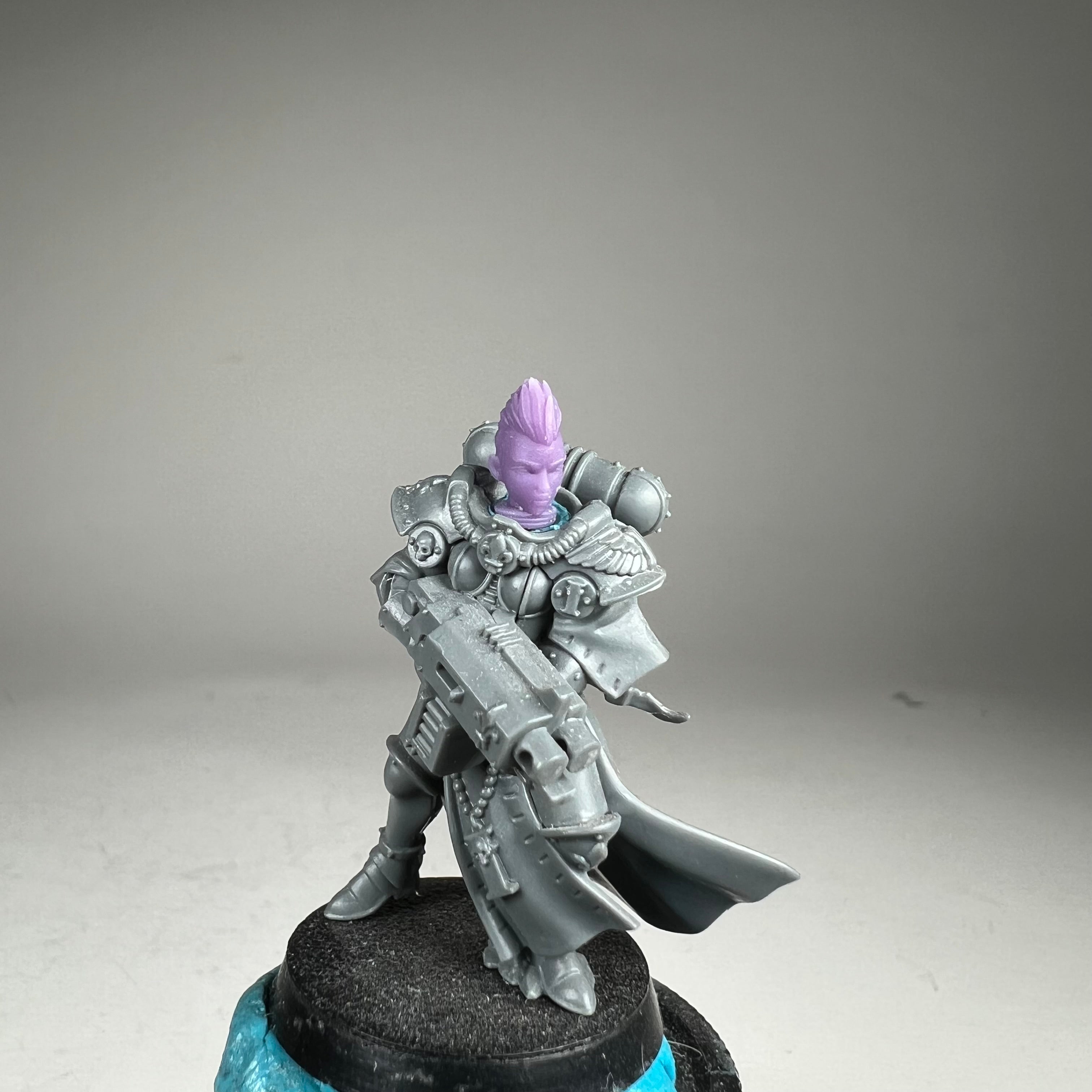Sci-Fi Space Nuns female head pack 15, Punk. 3D printed conversion bits.