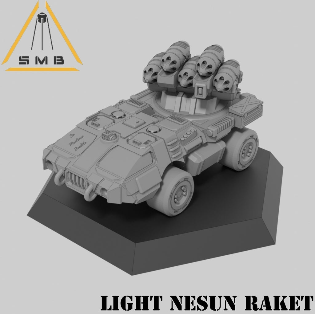 Light Nesun Raket. 3D printed mini.