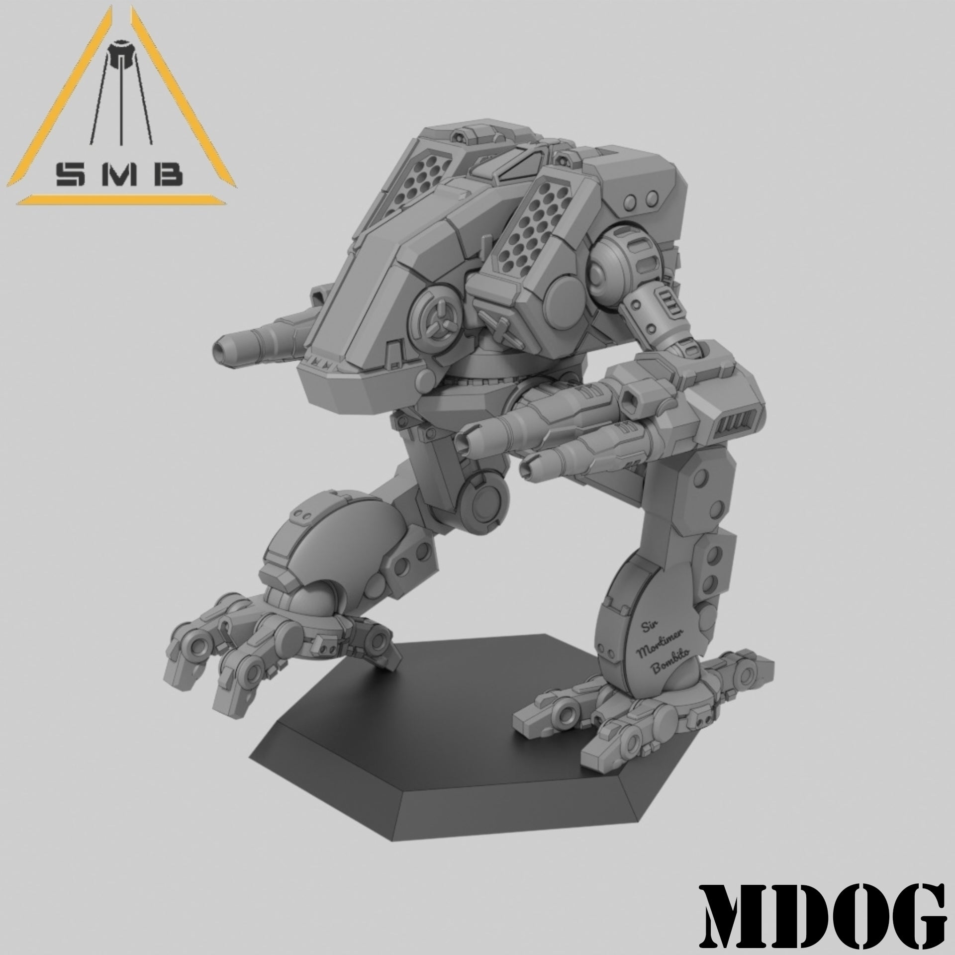 Mdog P mecha. 3D printed mini.