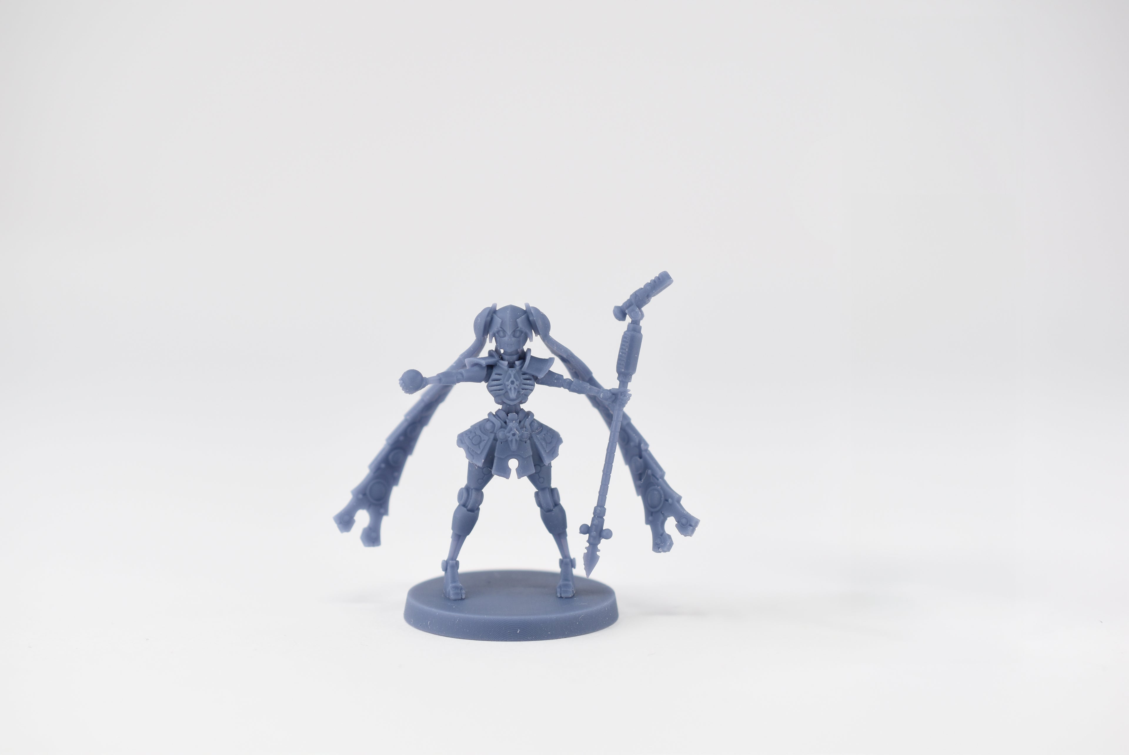Space Robots Necrolord Miku. 3D printed mini.
