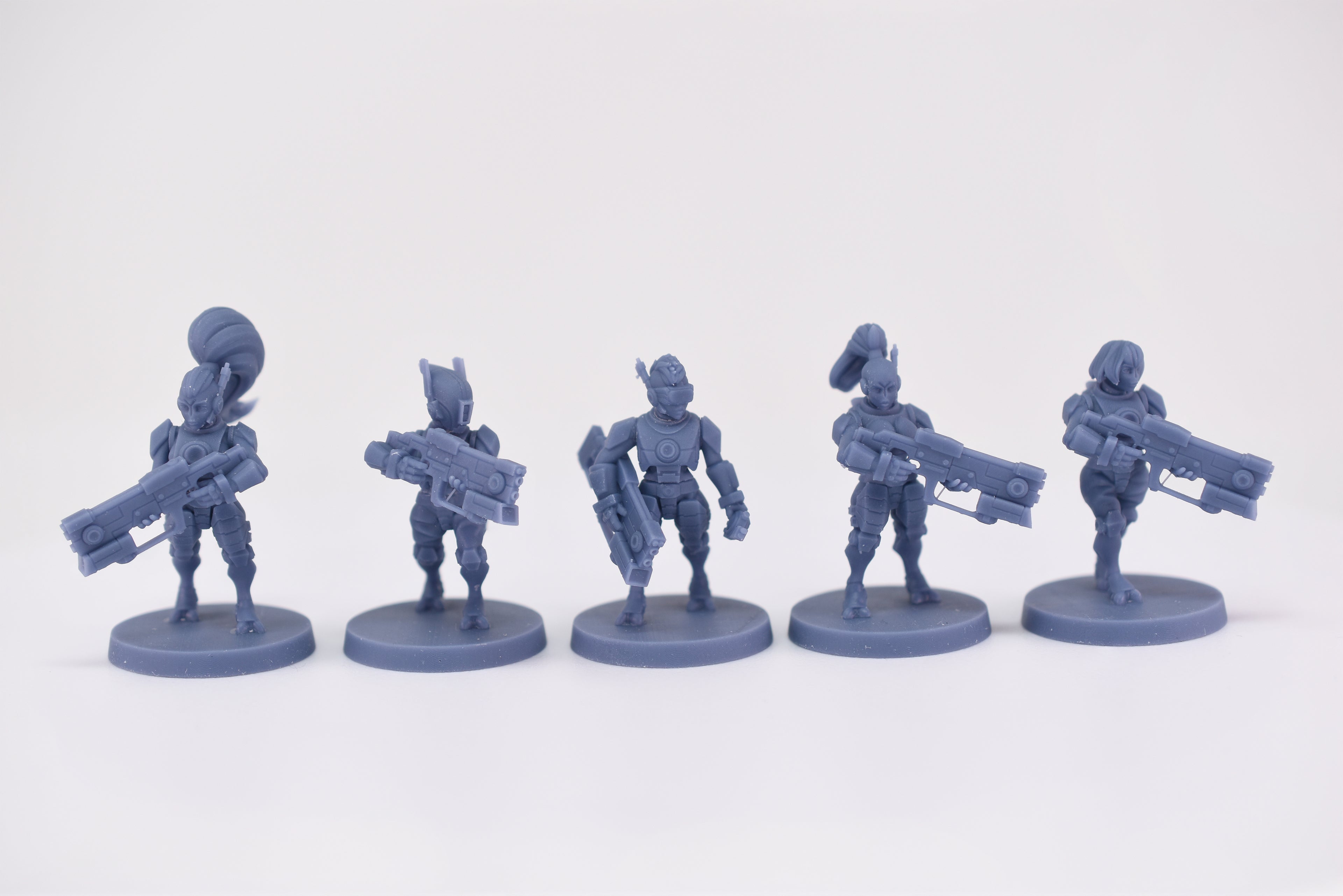Greater Good Pathfinders Short. 3D printed minis.