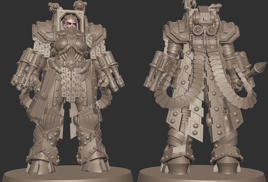 Matriarch Lady Petra. 3D printed mini.