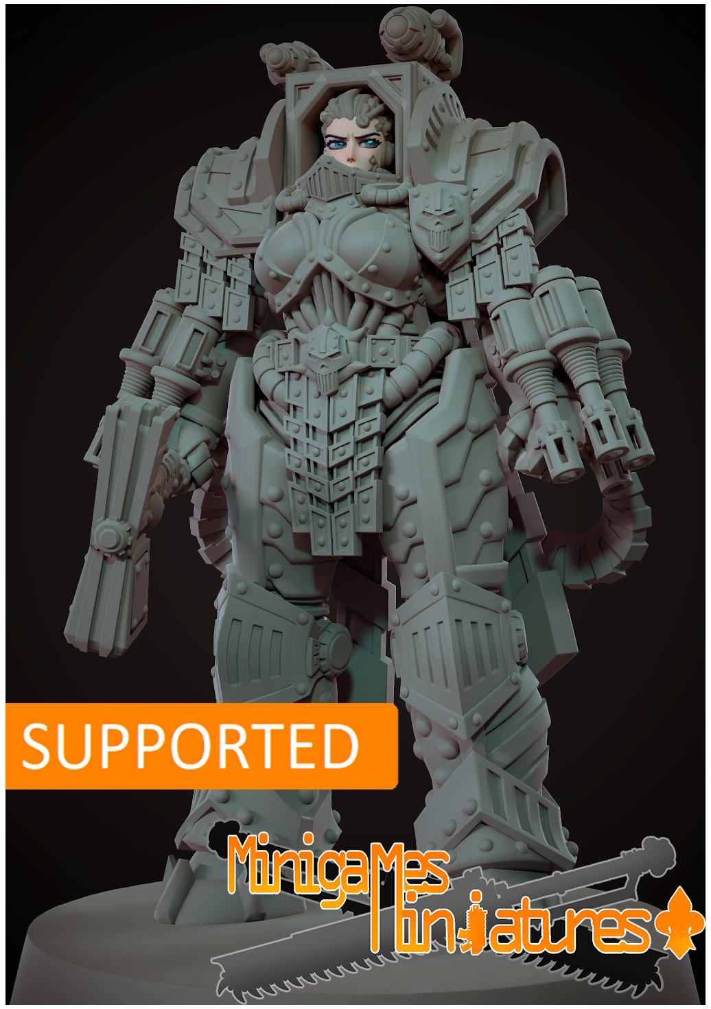 Matriarch Lady Petra. 3D printed mini.