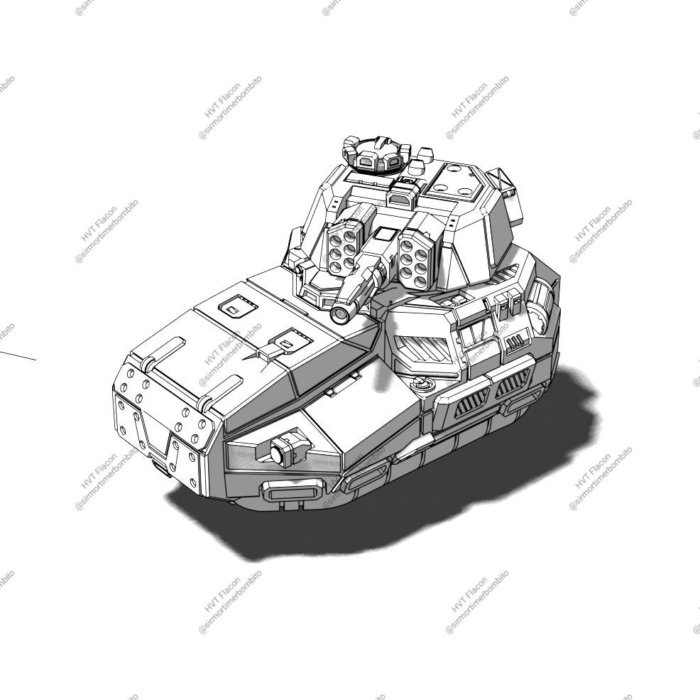 HT Flacon Hovercraft. 3D printed mini.