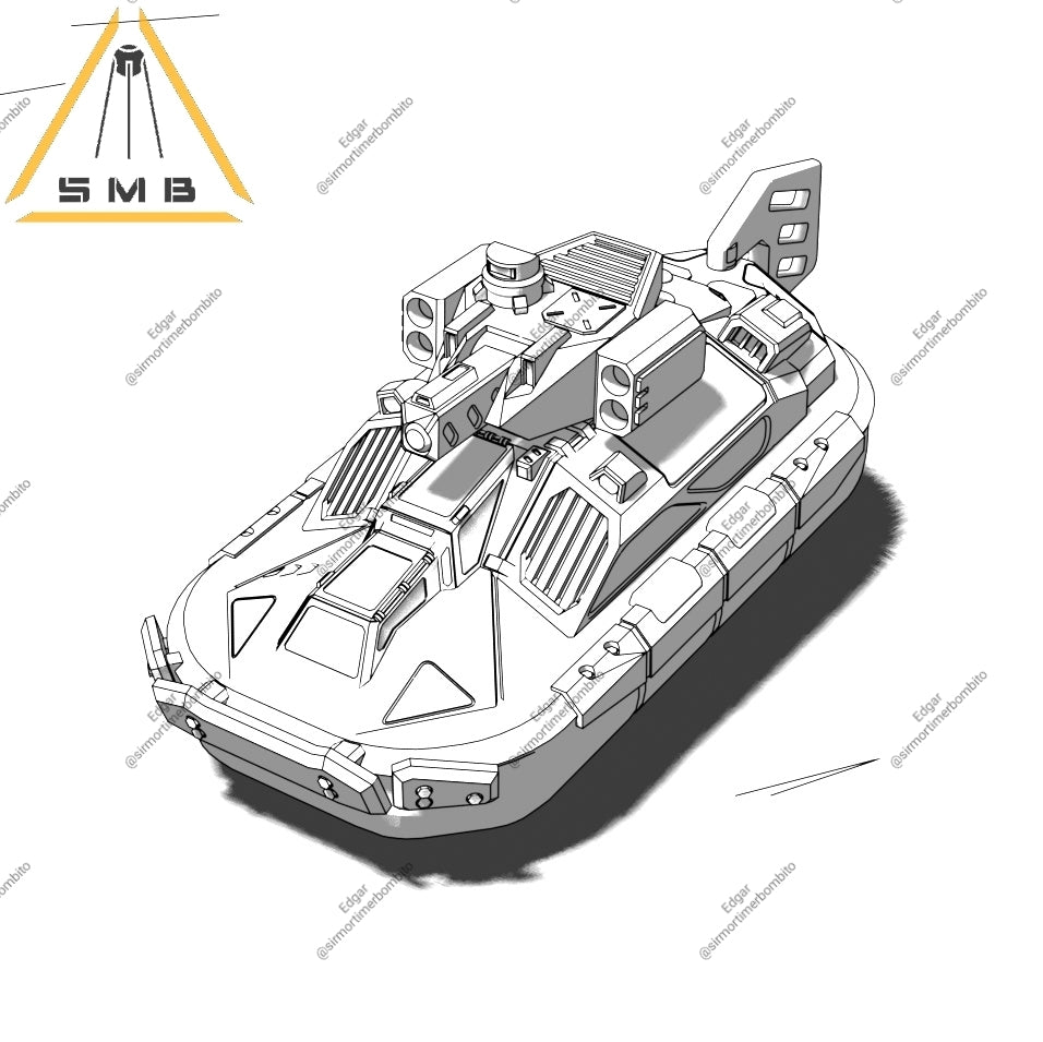 Edgar Hovercraft. 3D printed mini.