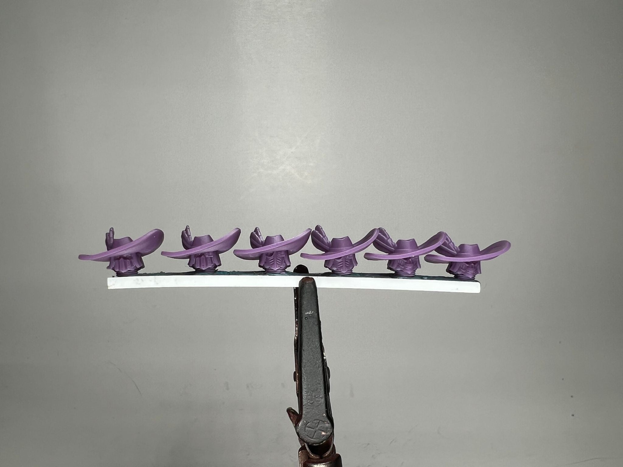 Sci-Fi Space Nuns female head pack 14, Large Round Hats. 3D printed conversion bits.