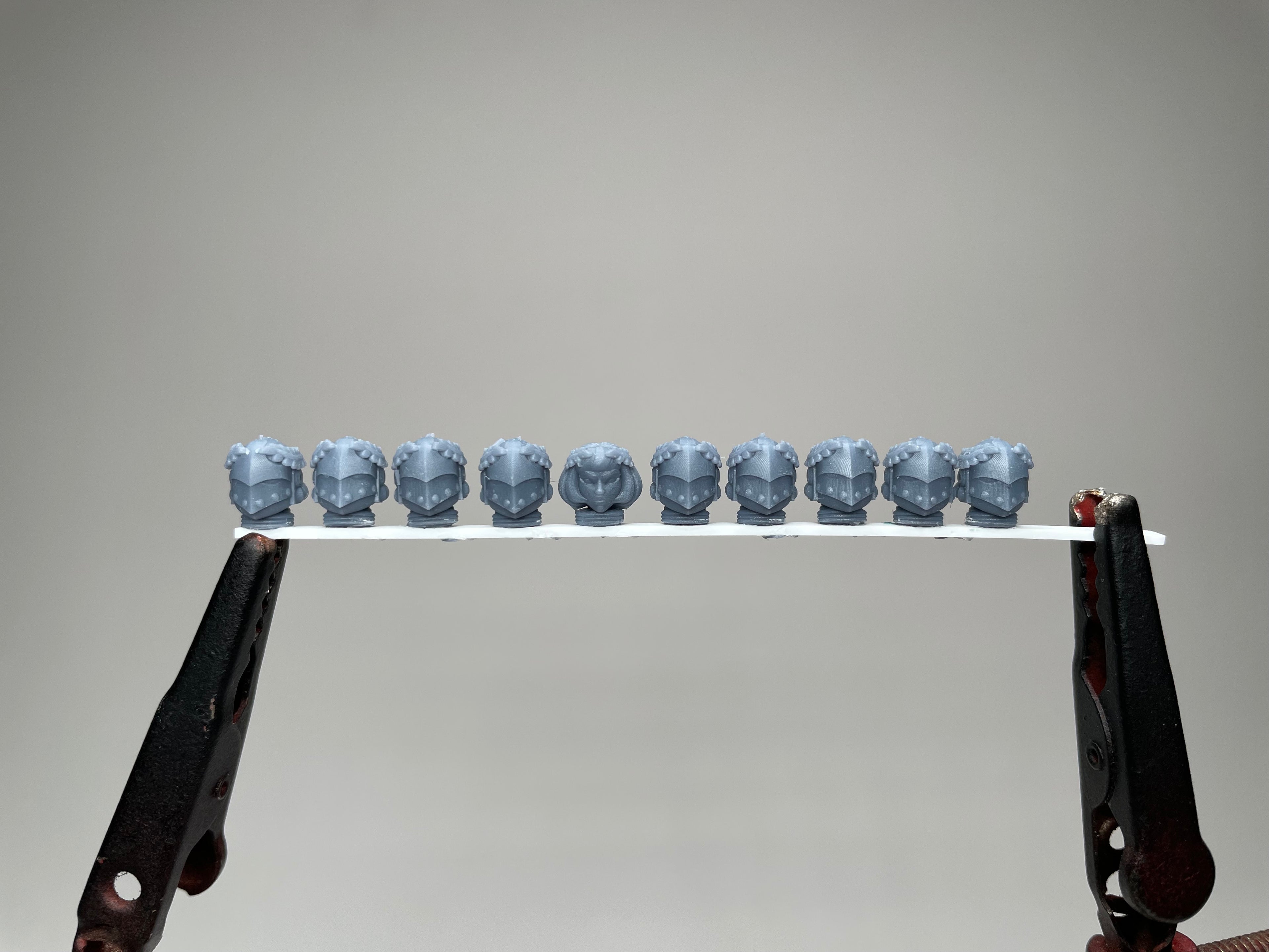 Sci-Fi Space Nuns female head pack 8, Veterans. 3D printed conversion bits.