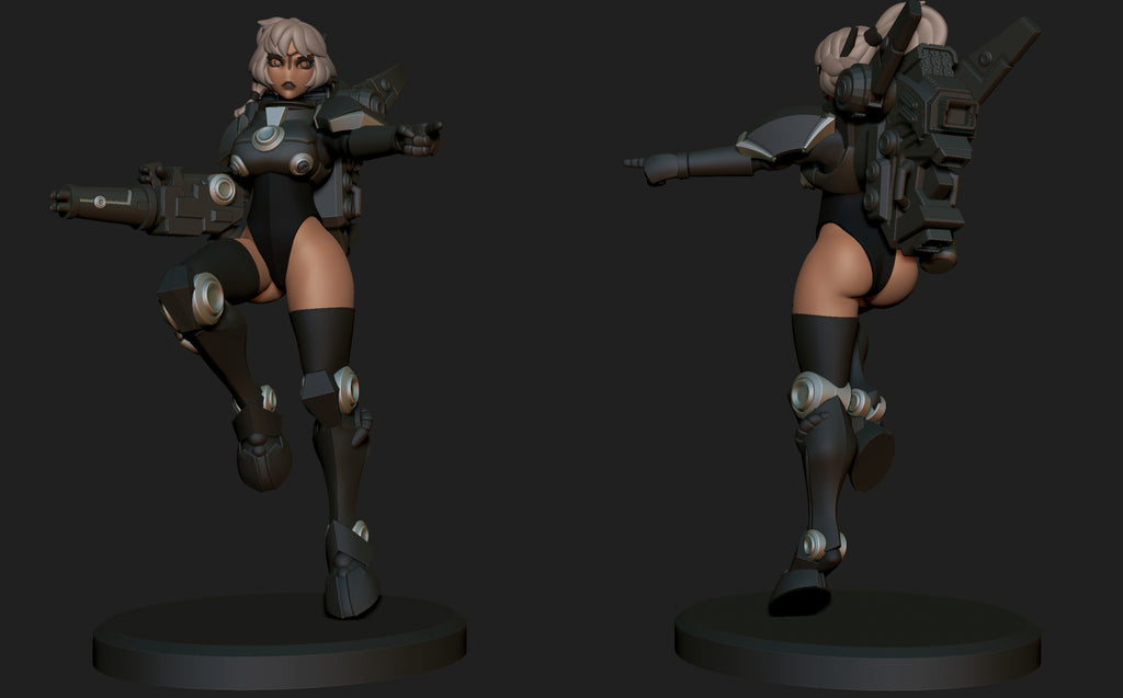 Greater Good Stealth Suit. 3D printed mini.