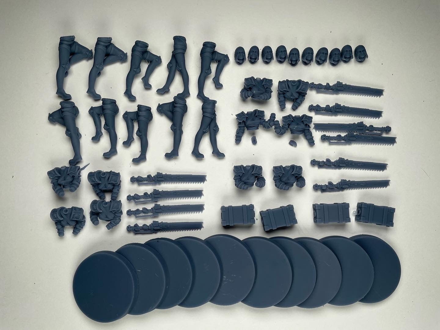 Space Nuns Repenters squad (10 models). 3D printed minis.