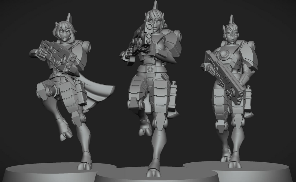 Greater Good Breachers. 3D printed mini.