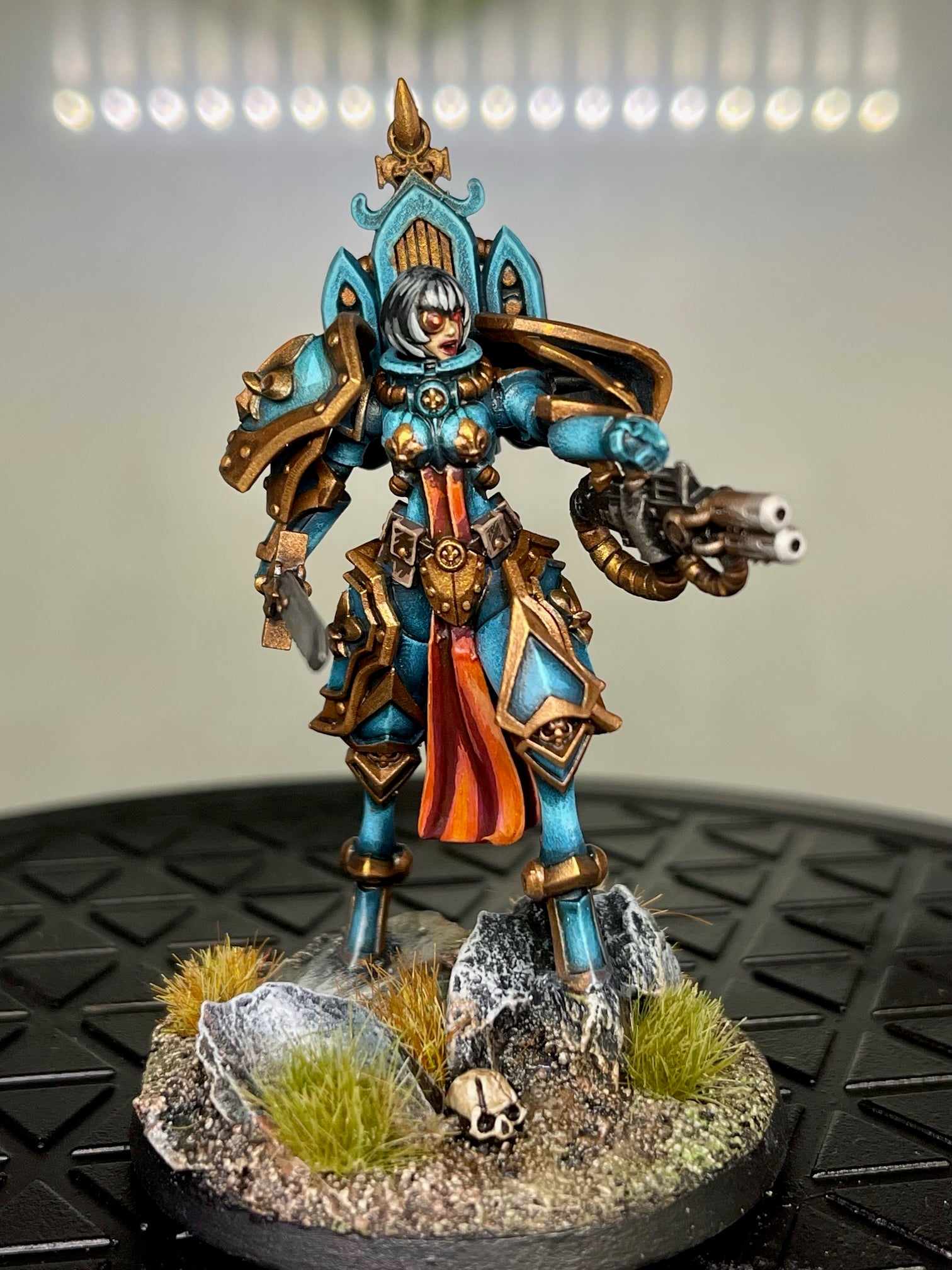 Space Nuns Heavy Warsuit squad (3 models). 3D printed minis