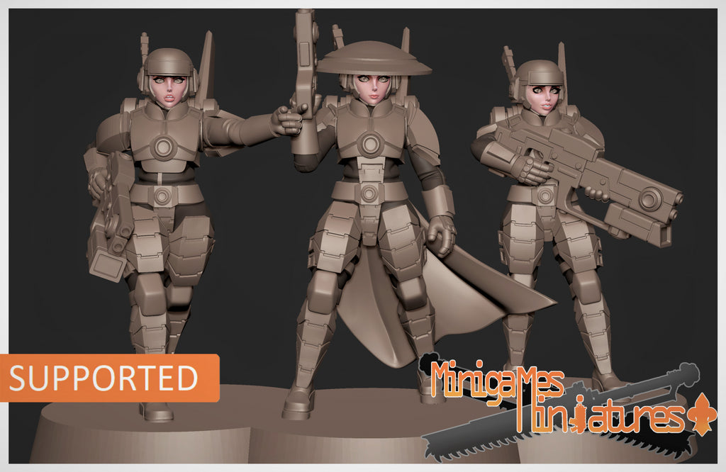 Greater Good Human Auxiliaries 2. 3D printed mini.