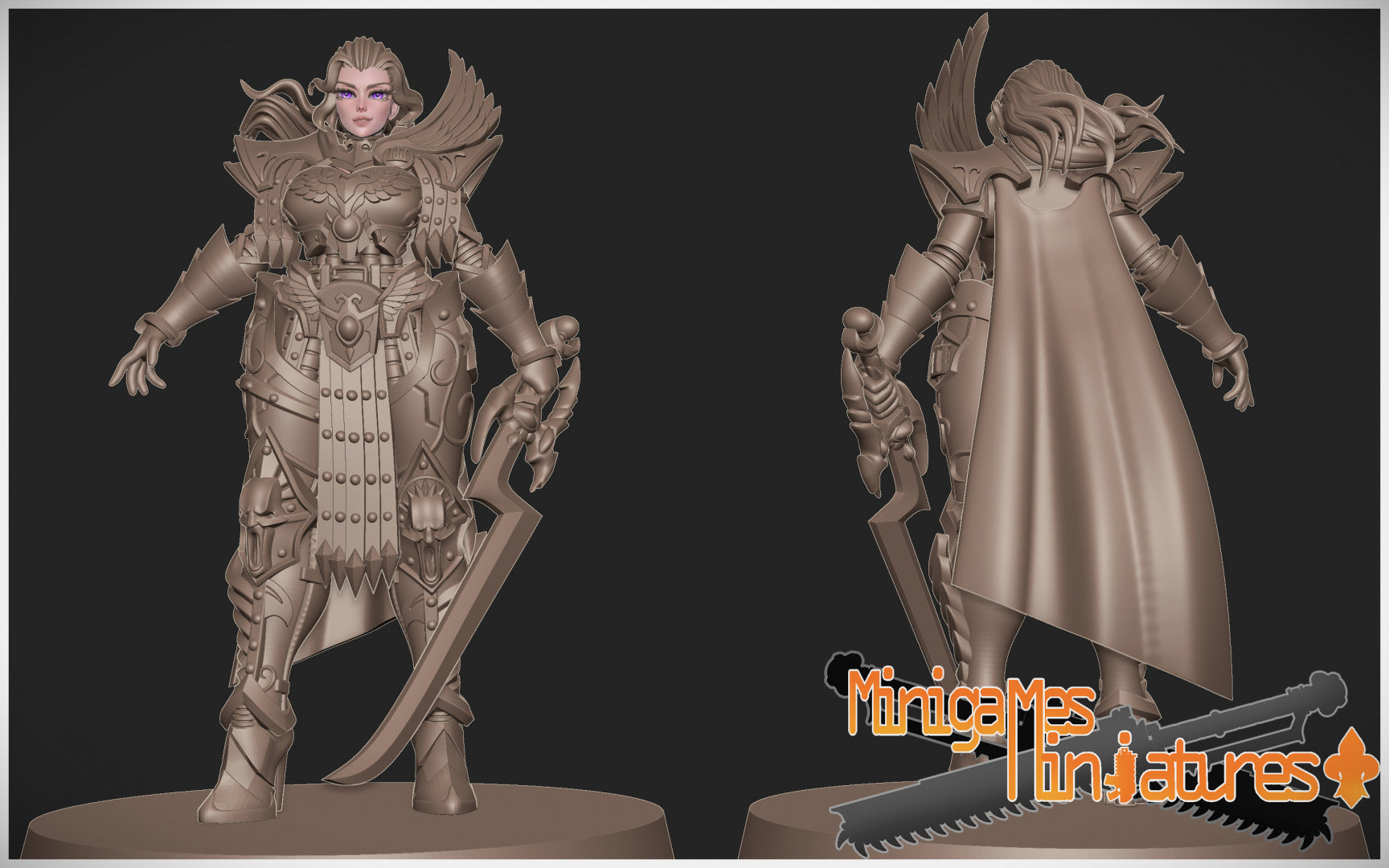 Matriarch Lady Fulgra. 3D printed mini.