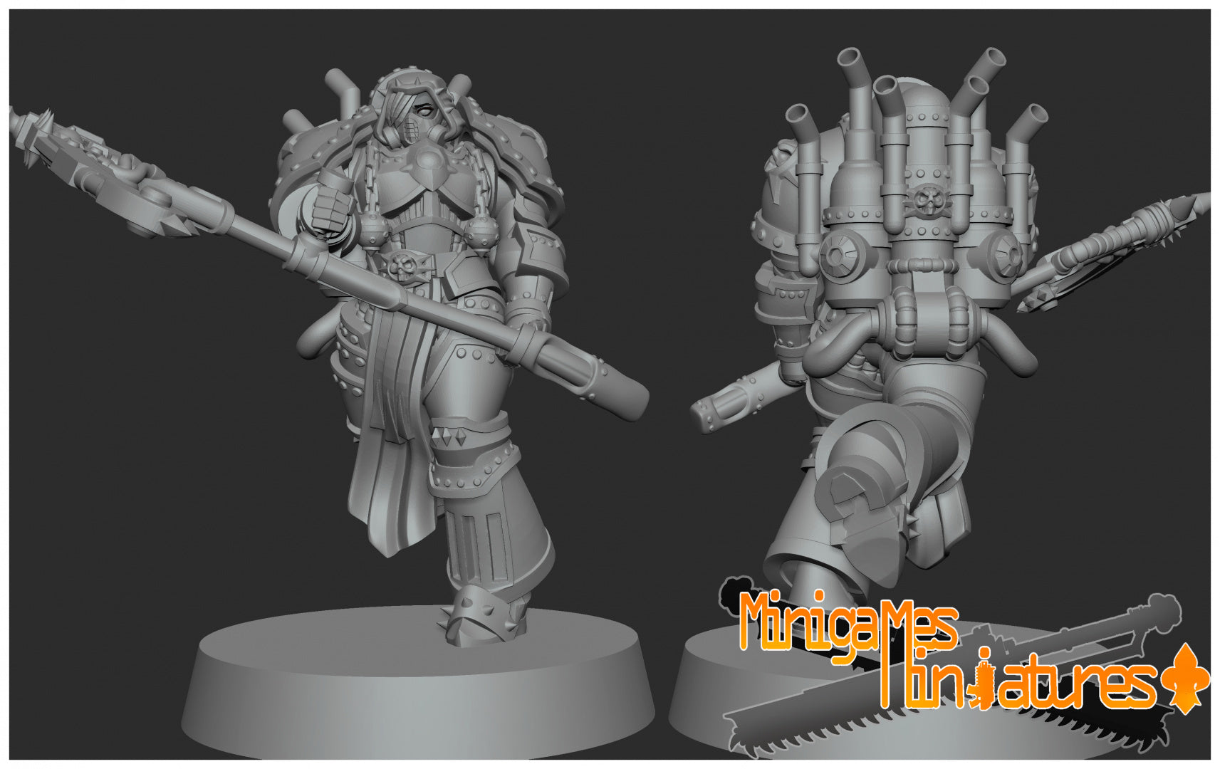 Matriarch Lady Morrigan. 3D printed mini.