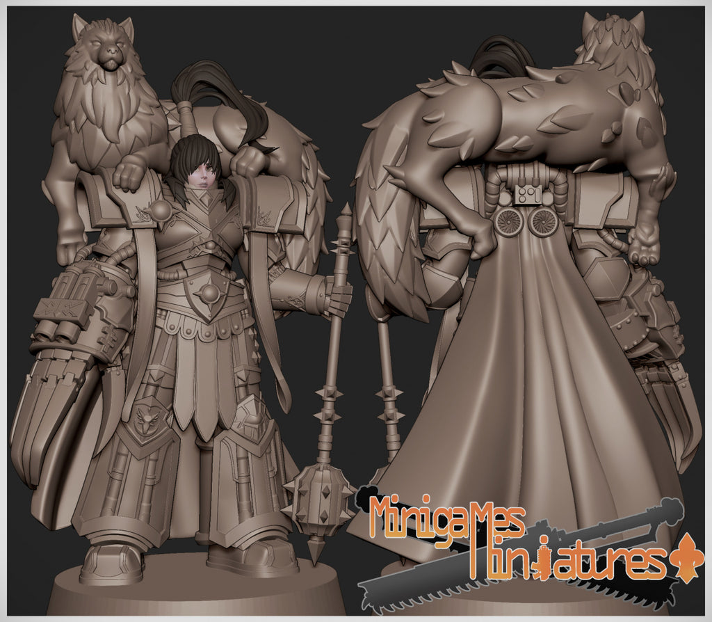 Matriarch Lady Horus v2. 3D printed mini.
